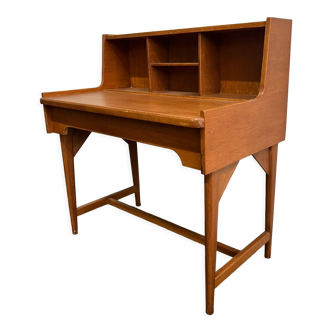 Bureau-secrétaire en teck année 50-60 scandinave vintage