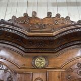 Wedding armoire from Rennes dated 1857 and signed François fils Denot.