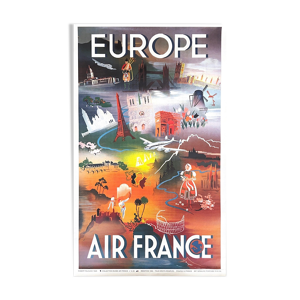 Affiche Air France - Europe