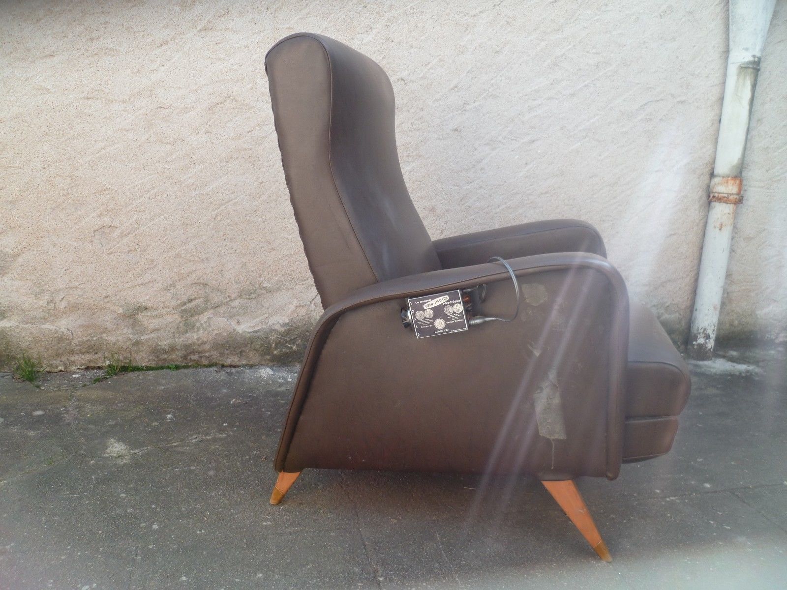 Brown color leather chair