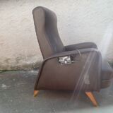 Brown color leather chair