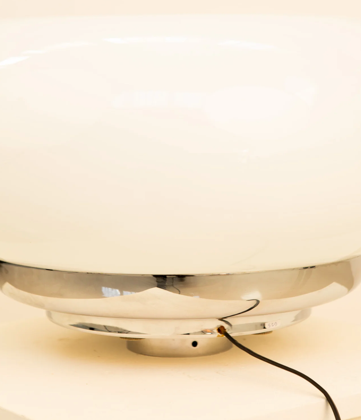 Lamp "Donut" in opaline by Mazzega 70's