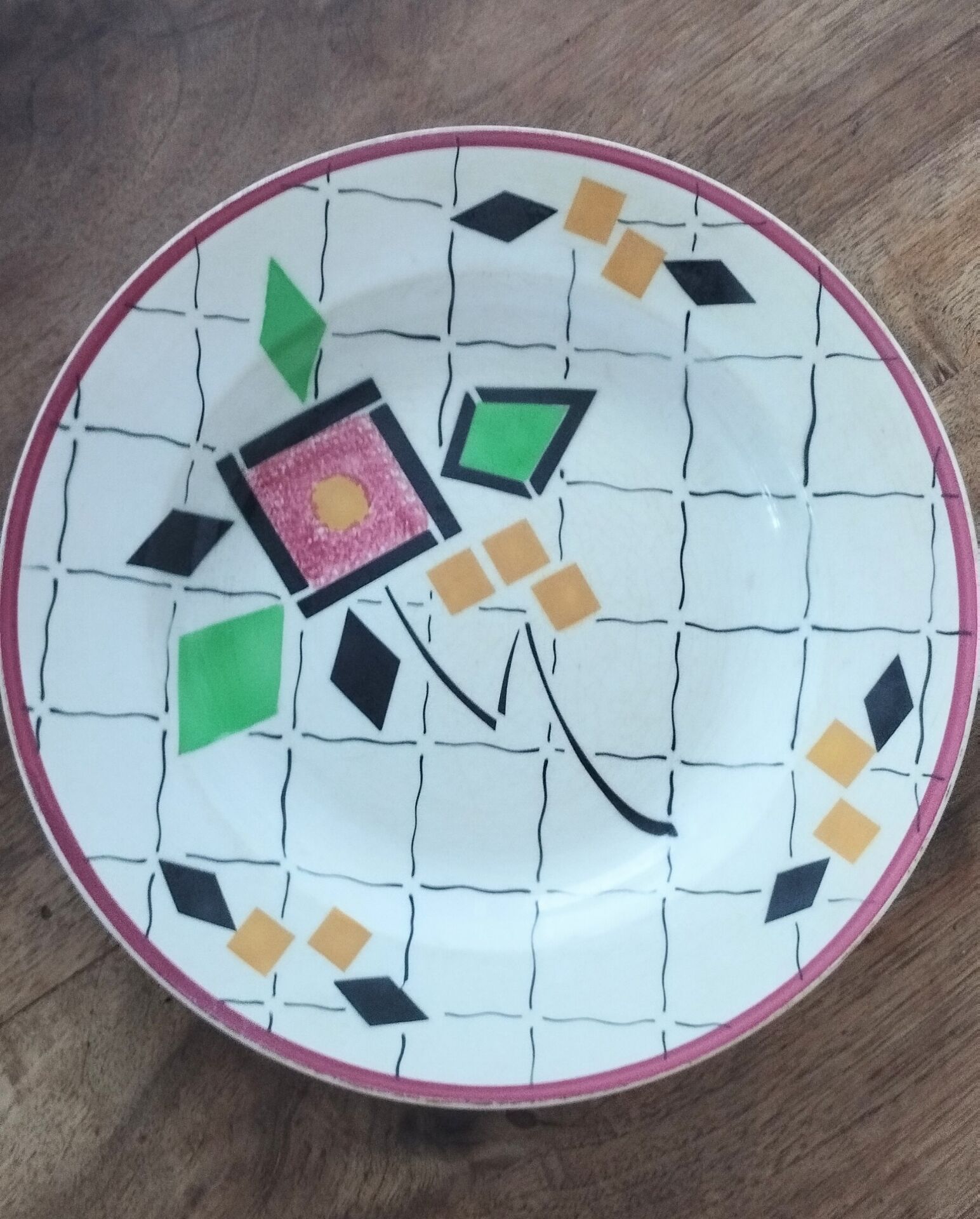 8 plates Creil Montereau model Fanchon
