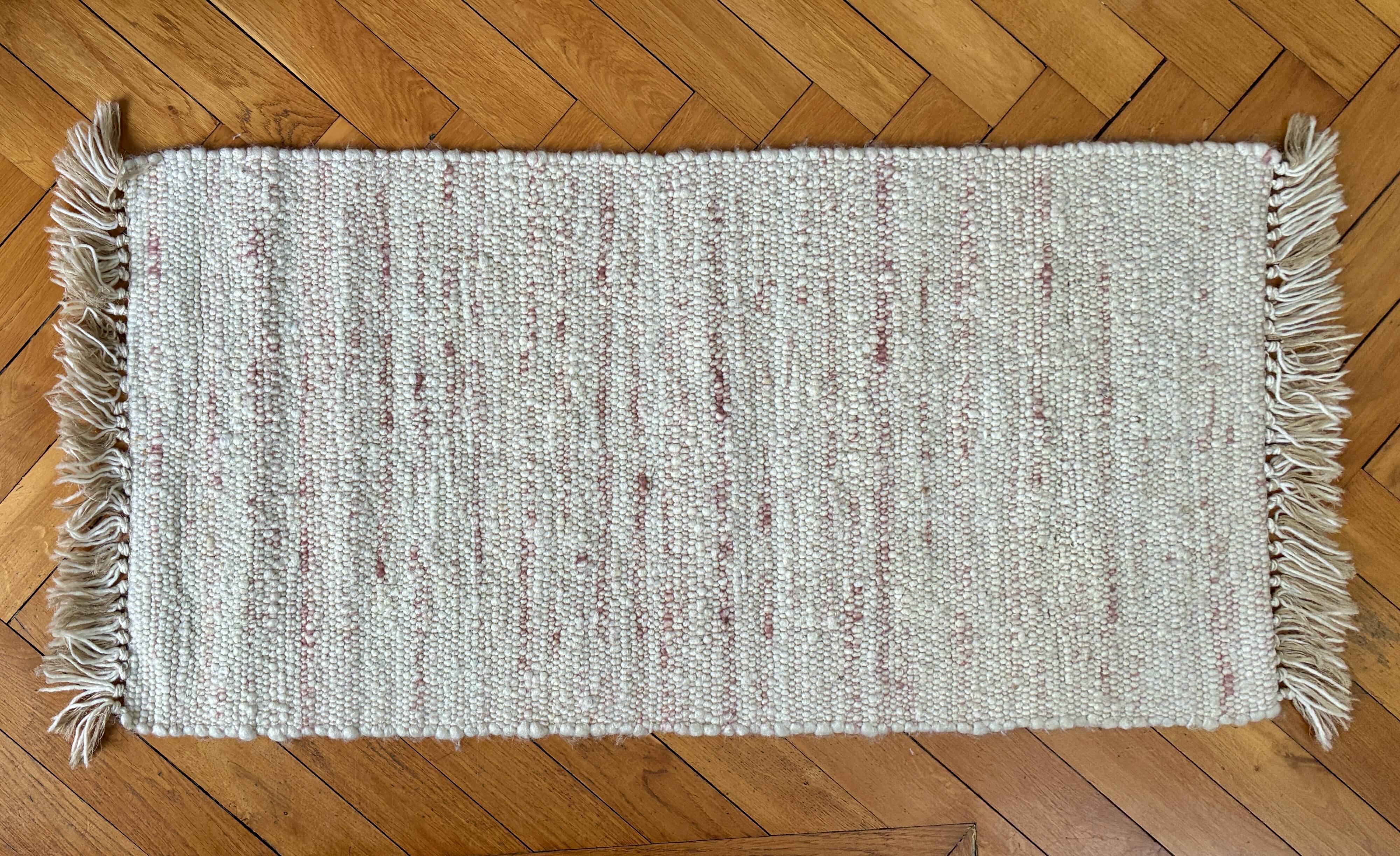 Small pure wool rug