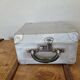 Antique metal suitcase
