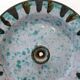 Midcentury speckled candle holder