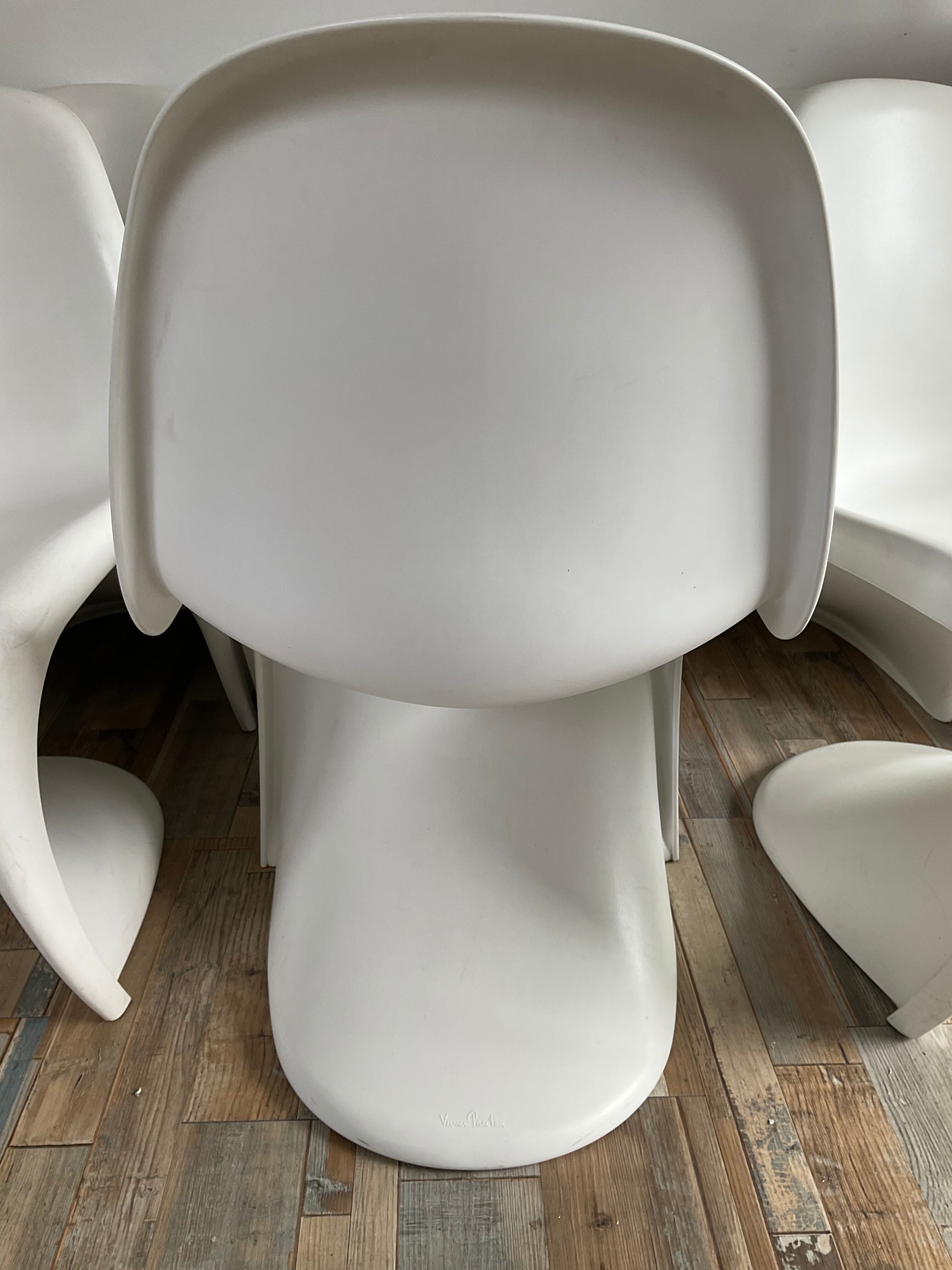 Series of 6 Verner Panton chairs for Vitra