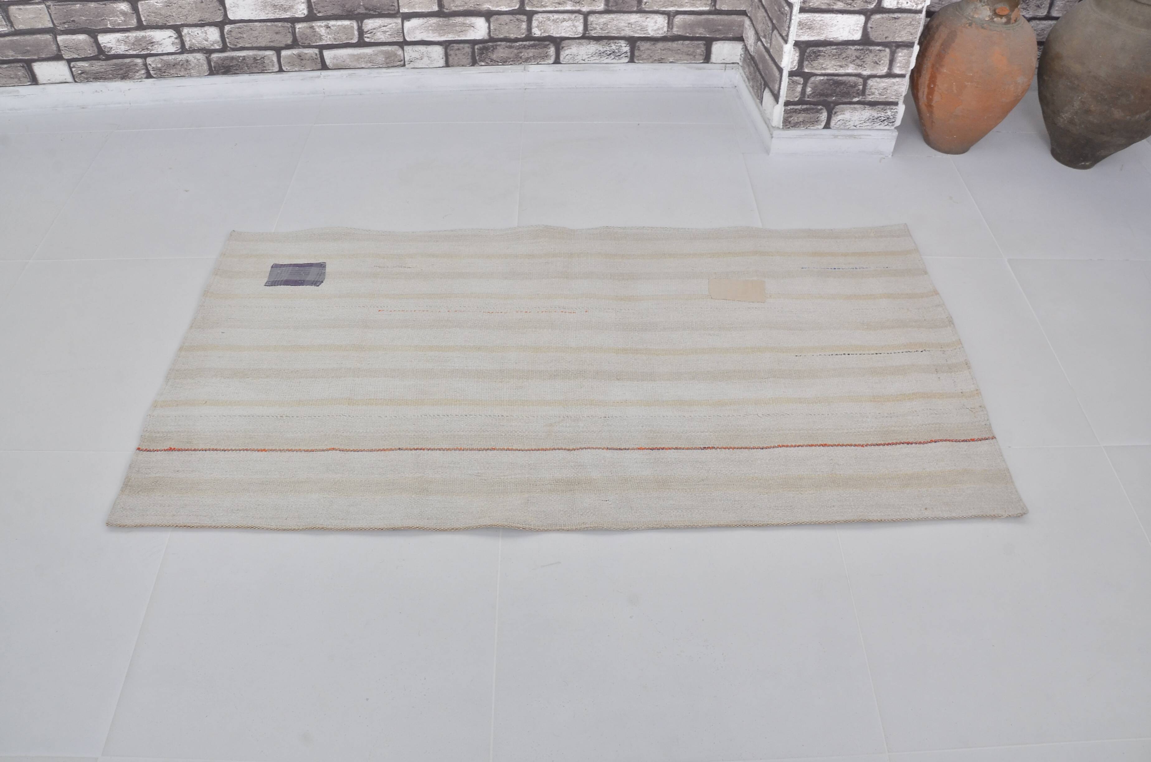 Small Hemp Bohemian Kilim Rug sku 3818