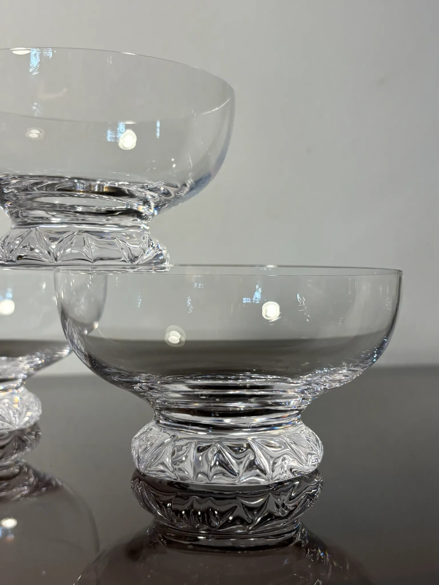 Verres à champagne 6p. Daum