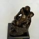 The Kiss Bronze Sculpture, Rodin Statue Reproduction, French Sculpture