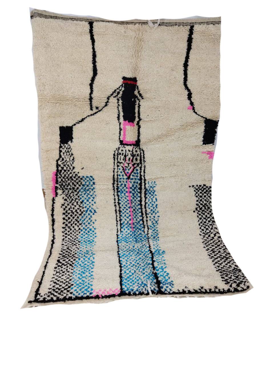 Handmade Moroccan Berber rug 253 X 155 CM