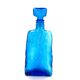 Empoli Italian carafe in blue glass, 1960s