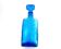 Empoli Italian carafe in blue glass, 1960s