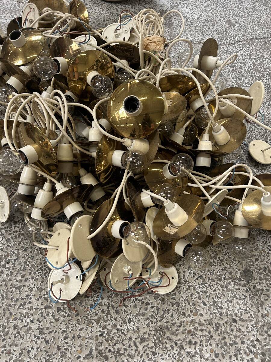 Robert Okholm gilt brass wall light