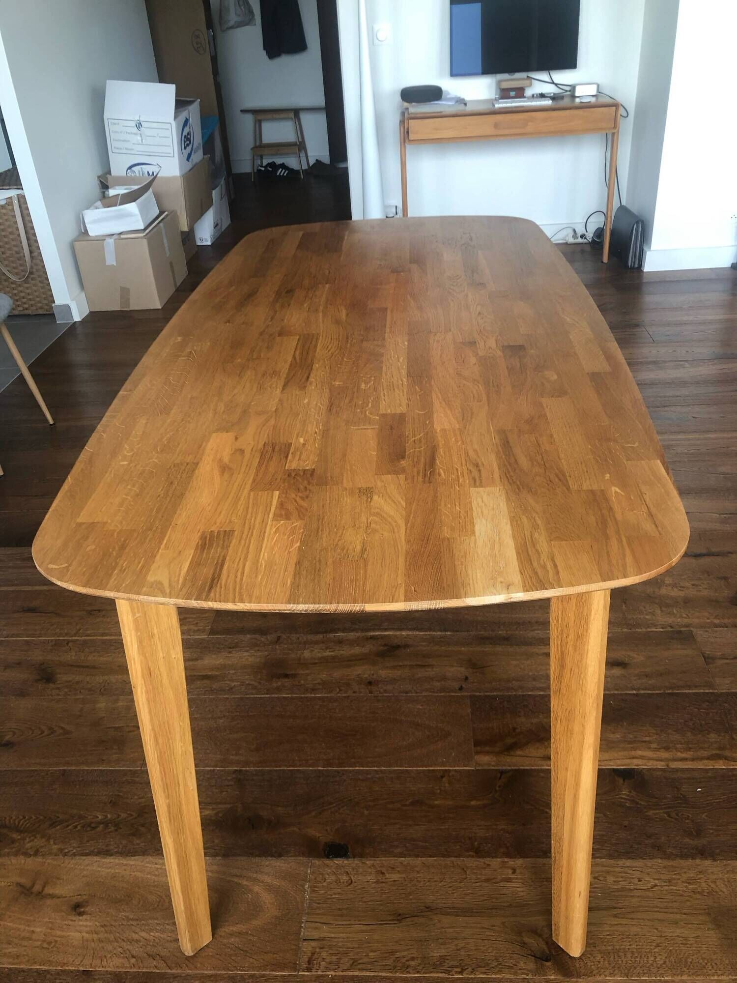 Dalmar table in solid oak, 160 x 80 cm