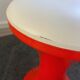 Tabouret tam tam rouge orange vintage