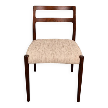 Rosewood chair with fabric by Johannes Andersen for Uldum Møbelfabrik, Denmark, 1960.