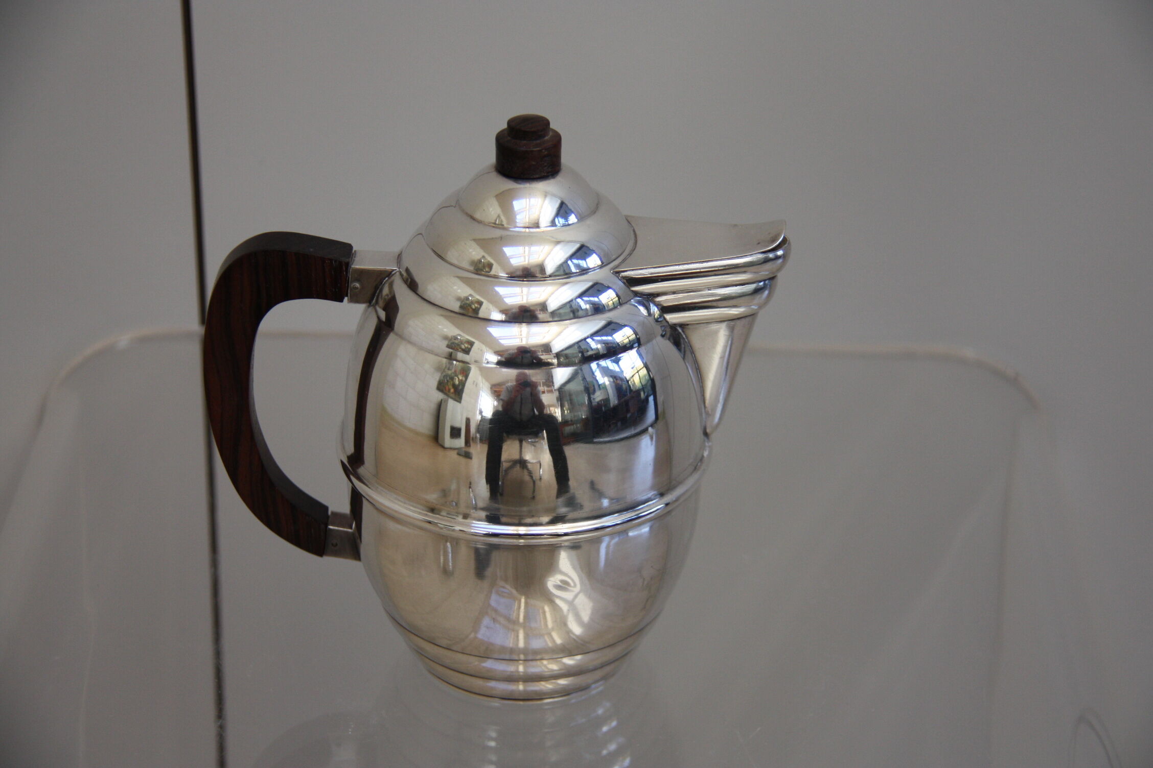 Silver plated coffee and tea set in art deco style - France - 1950's