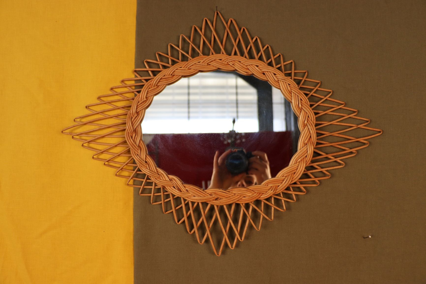 Rotin mirror  45x59cm