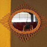 Rotin mirror  45x59cm