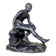 Hermès at rest, black patinated bronze after the antique.