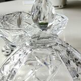 Vintage hexagonal Bohemian crystal bonbonnière/sweetener