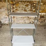 Vintage wall system with 5 modular shelves for BHV