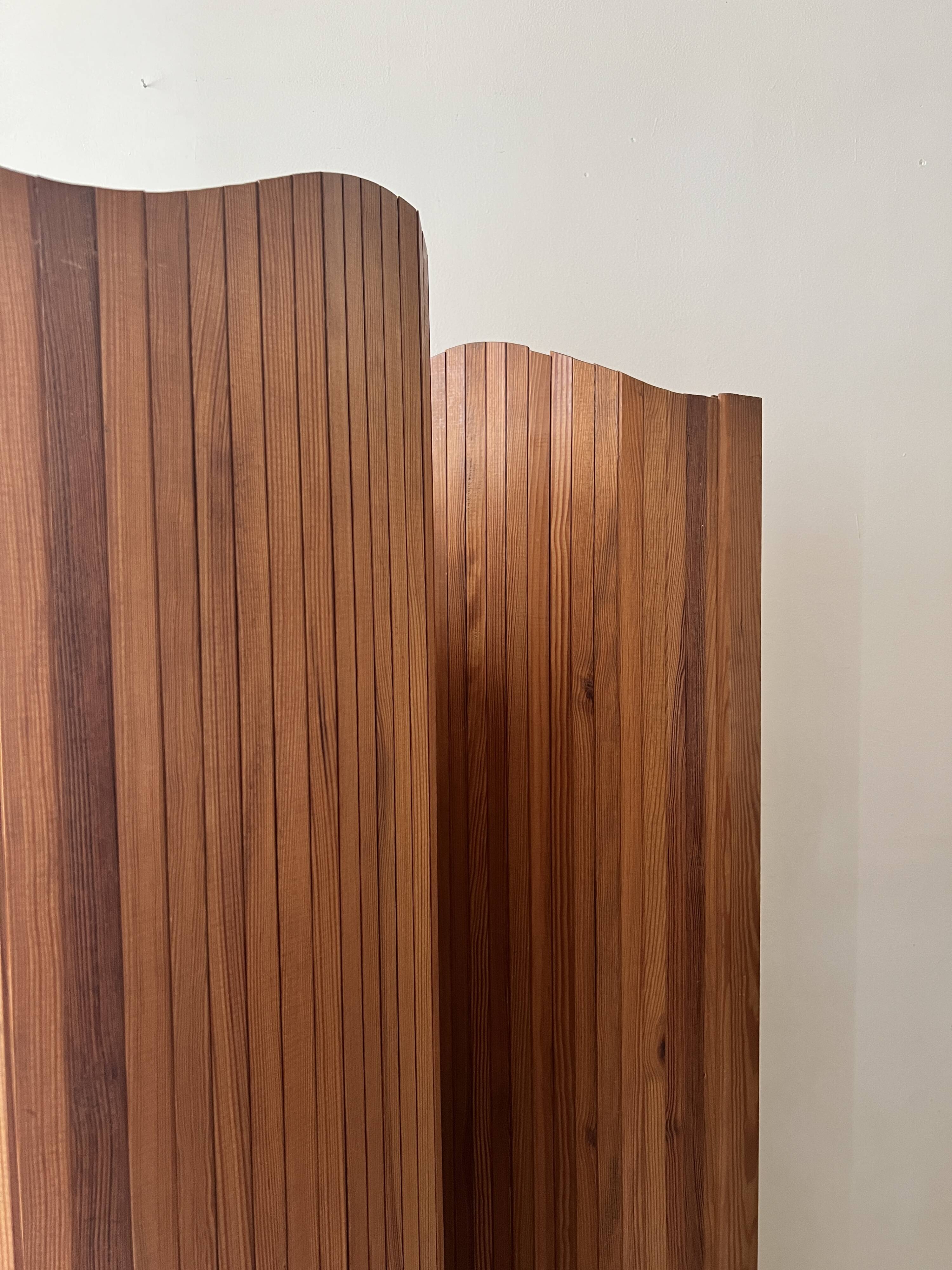 Baumann style modular wooden screen, 1950