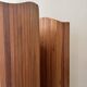 Paravent, claustra modulable en bois style Baumann, 1950