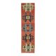 Vintage Turkish Hand-Knotted Wool Cotton Red Runner Rug 81x340