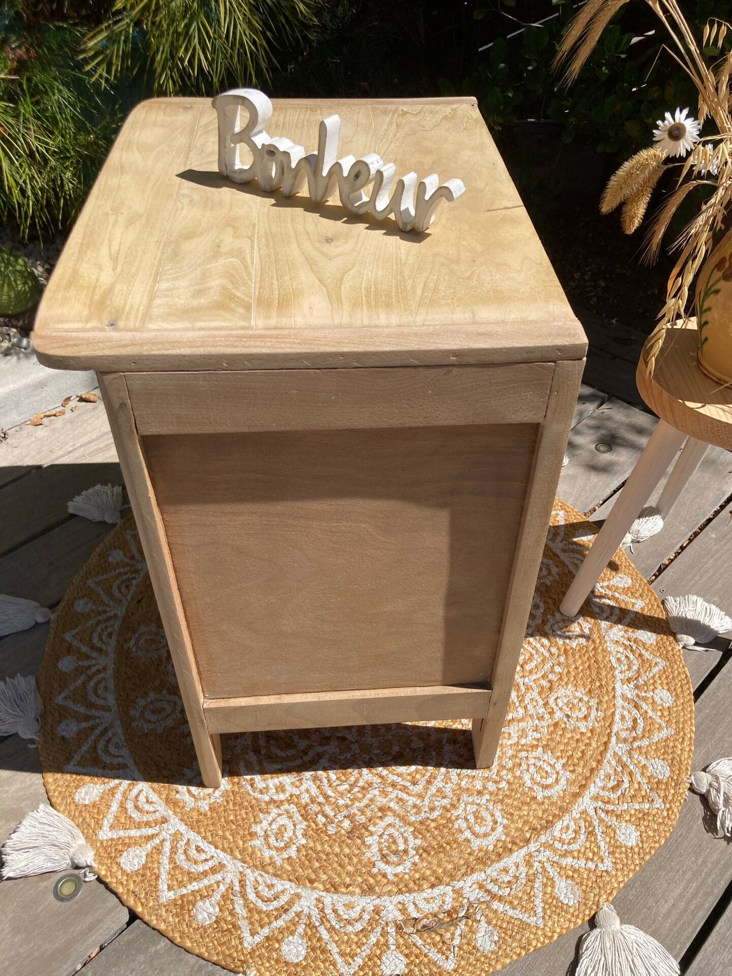 Parisian buffet (jam cupboard) in raw beech / drawer.
