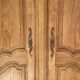 Vintage raw wood cabinet