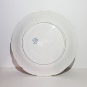 Plat en faïence de St Amand et Hamage Nord modèle Régence, terre de fer