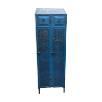Vintage blue industrial cabinet original condition 1930s