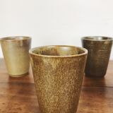 4 stoneware glasses - Manufacture Digoin