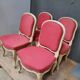 Suite de 4 chaises de style Louis XV