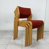 4x Vintage Danish design chairs Kvist Mobler