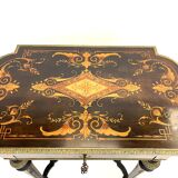 Side table or worker Napoleon 3 with marquetry