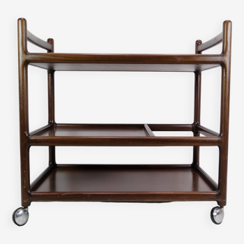 Serving Trolley By Johannes Andersen Made In Mahogany From 1960s