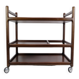 Serving Trolley By Johannes Andersen Made In Mahogany From 1960s