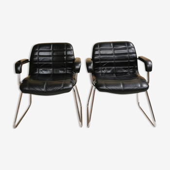 Fauteuils en cuir