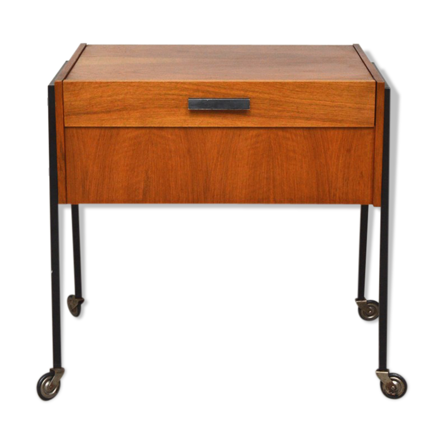 Wood and metal sewing box, 1960s