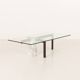 Table basse en marbre de Carrare par Hank Kwint pour Metaform, Italie, années 1980.