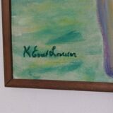 Original Swedish Oil on Canvas – “Bright Bouquet” by K. Evert Larsson