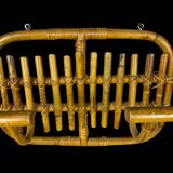 60s Rattan Coat Rack Italy Olaf Von Bohr Style