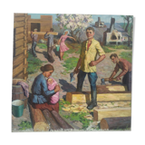 Painting Workers - Soviet Socialist Realism