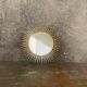 Vintage gold metal sun mirror