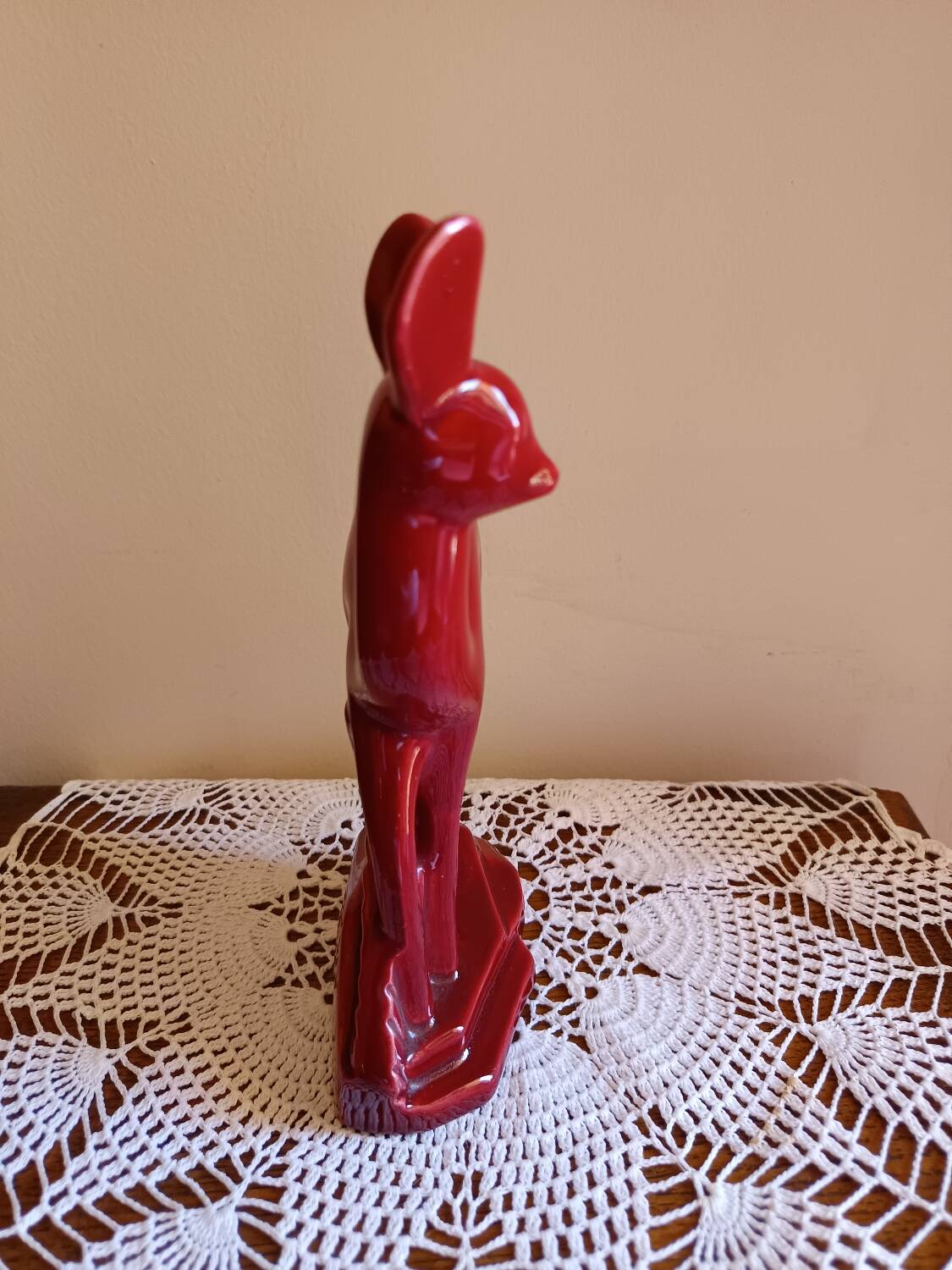 Bibelot Biche Saint Clément Rouge / bordeaux en céramique
Art Déco