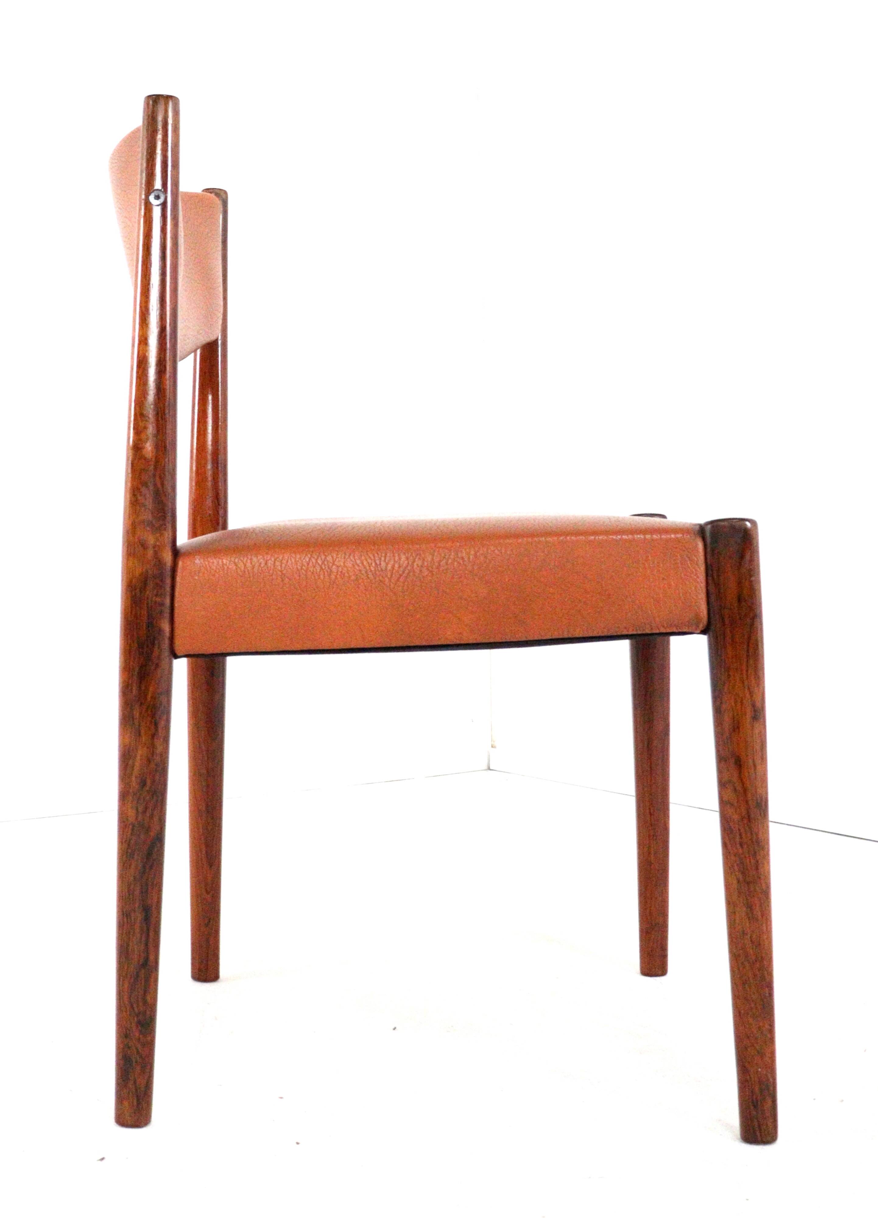 Set of 6 rosewood dining chairs 'Cellemuiden'