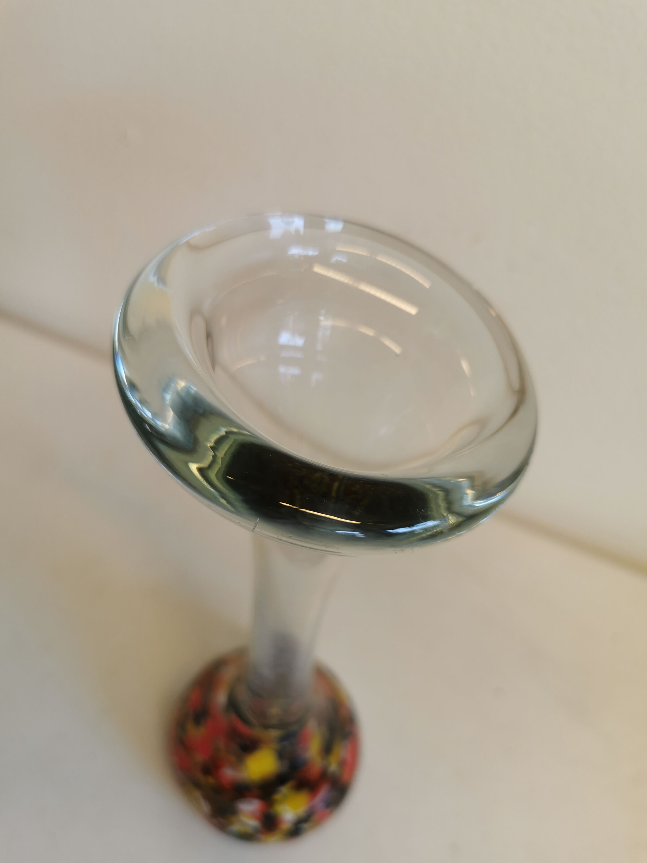 Bone vase from danish holmegaard glassworks